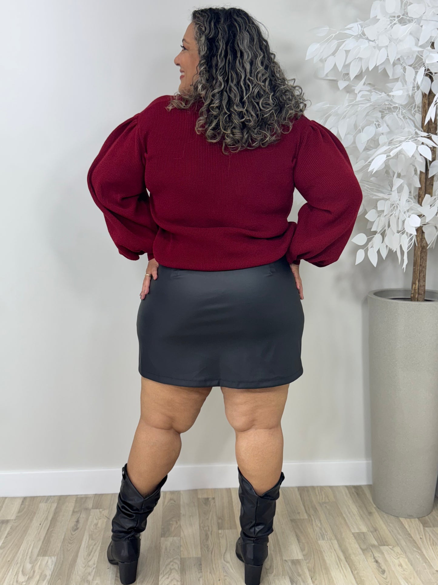 Blusa Feminina Plus Size de Tricô Inverno - Tricô Agatha