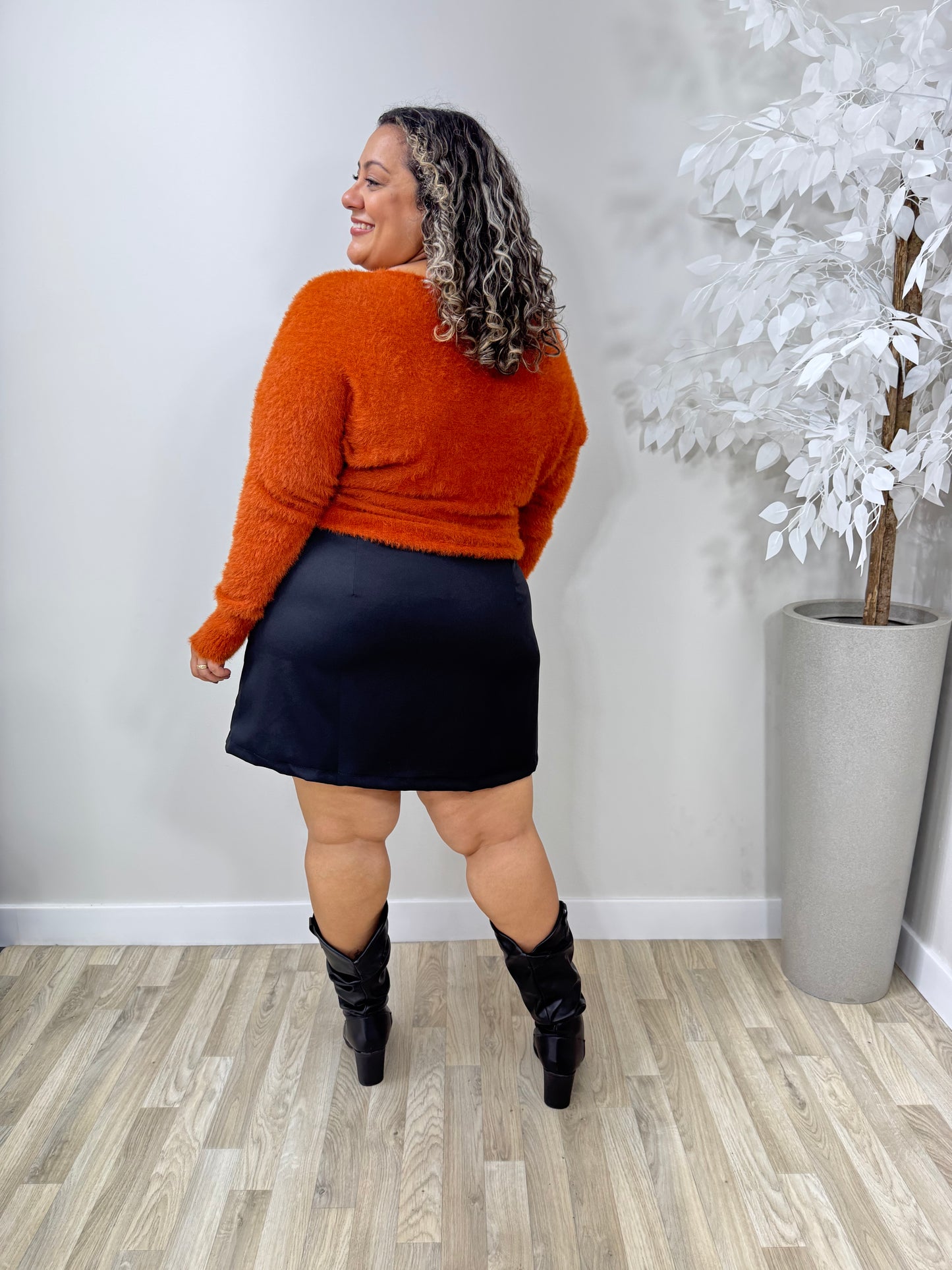 Blusa Feminina Plus Size de Pelo Inverno