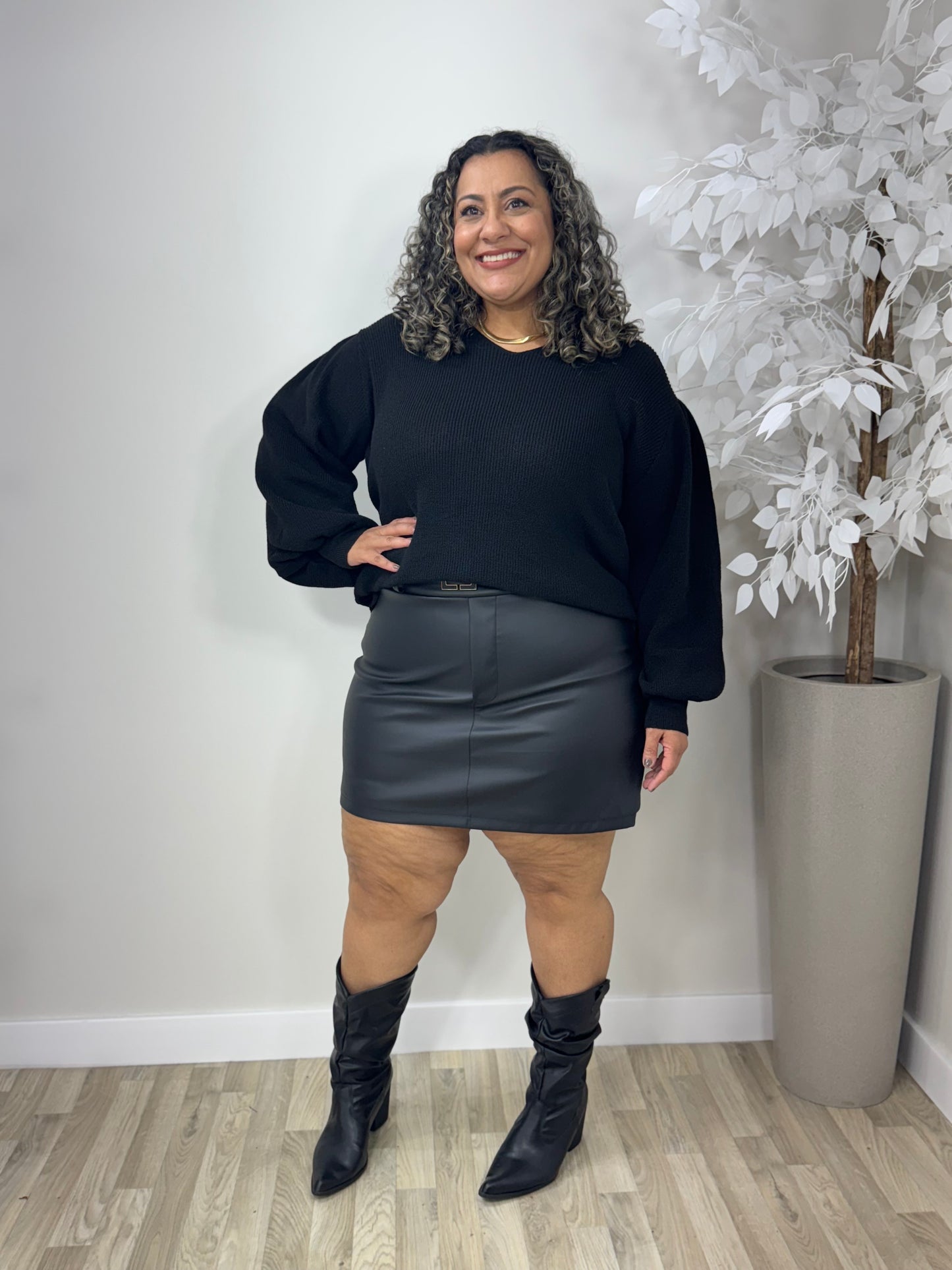 Blusa Feminina Plus Size de Tricô Inverno - Tricô Agatha