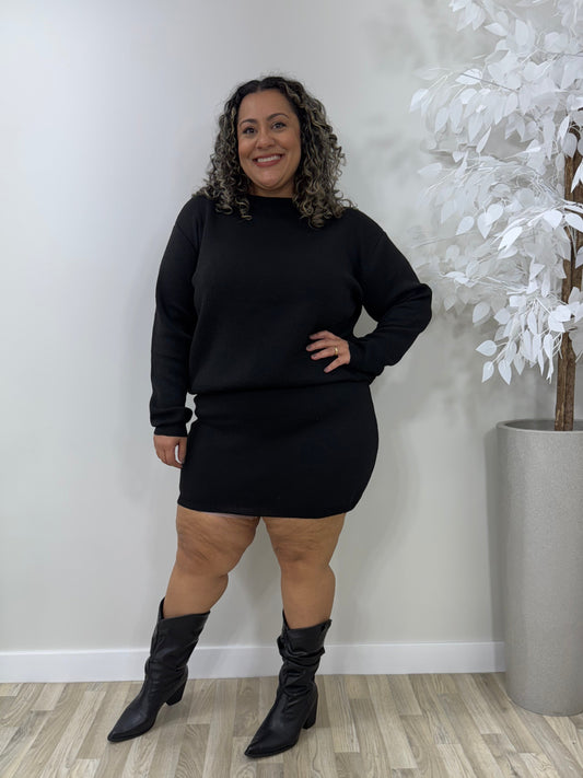 Conjunto Feminino Plus Size de Trico  Inverno - Stela
